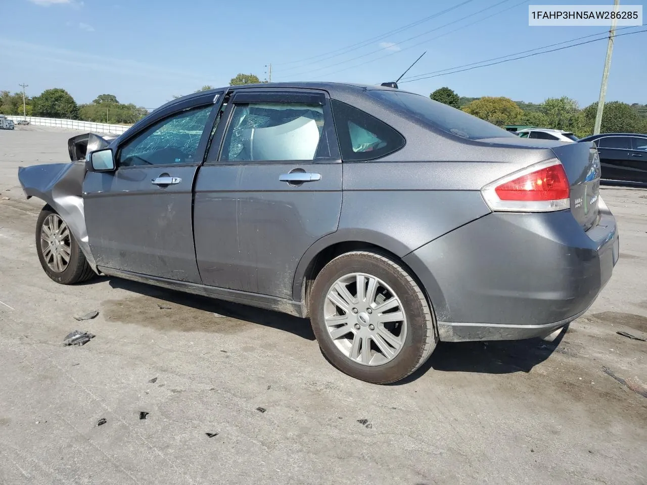 2010 Ford Focus Sel VIN: 1FAHP3HN5AW286285 Lot: 68104944