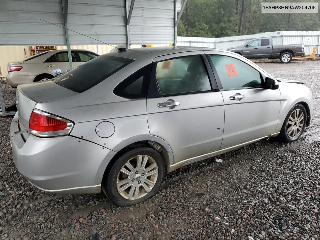 2010 Ford Focus Sel VIN: 1FAHP3HN9AW204705 Lot: 72838984