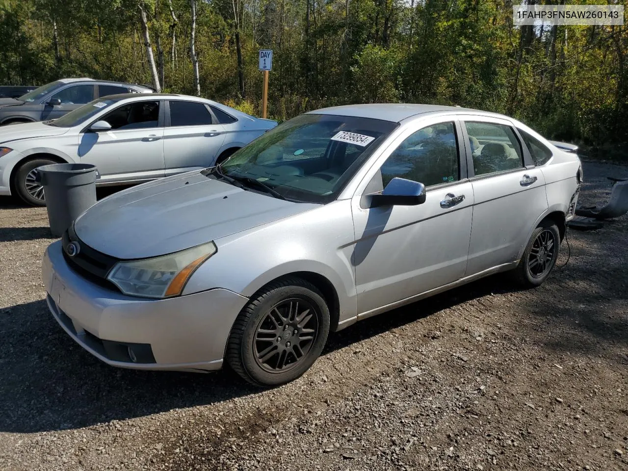 2010 Ford Focus Se VIN: 1FAHP3FN5AW260143 Lot: 73299854