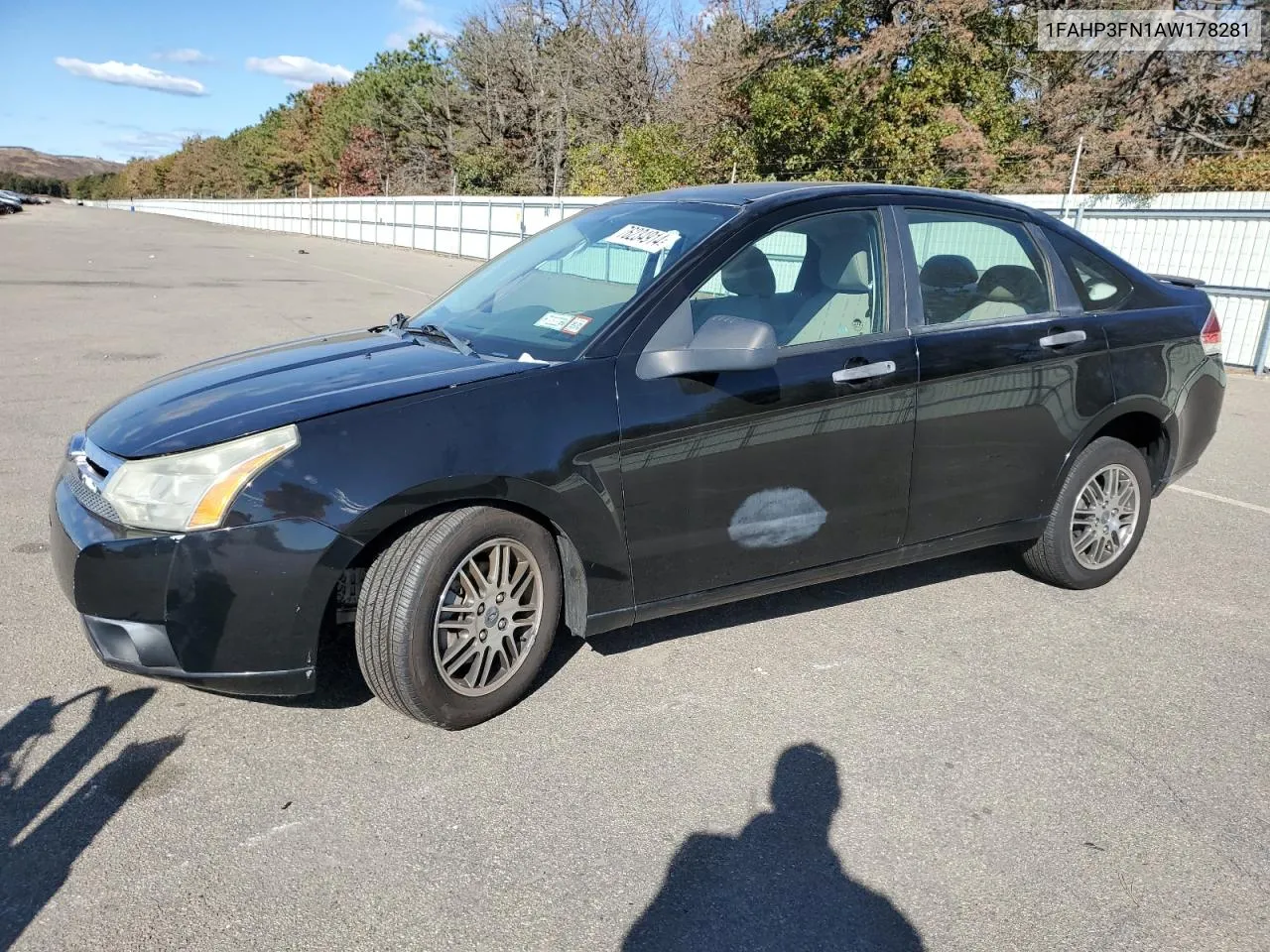 2010 Ford Focus Se VIN: 1FAHP3FN1AW178281 Lot: 76234914