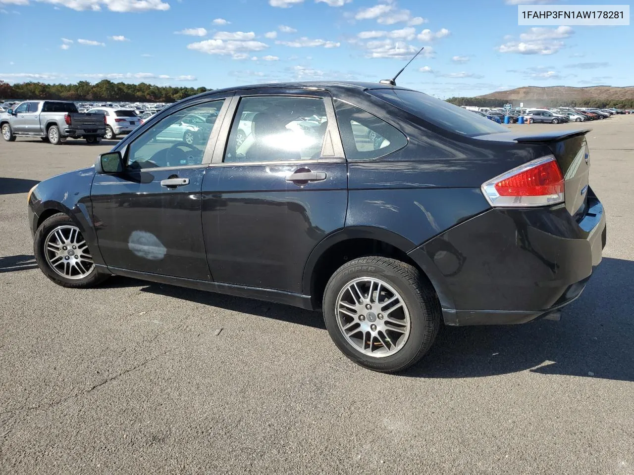 2010 Ford Focus Se VIN: 1FAHP3FN1AW178281 Lot: 76234914