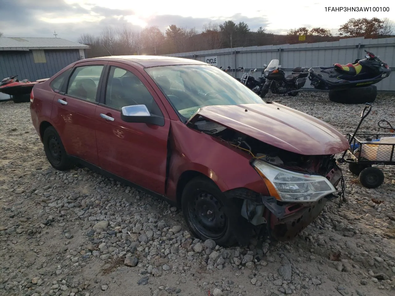 2010 Ford Focus Sel VIN: 1FAHP3HN3AW100100 Lot: 77518534