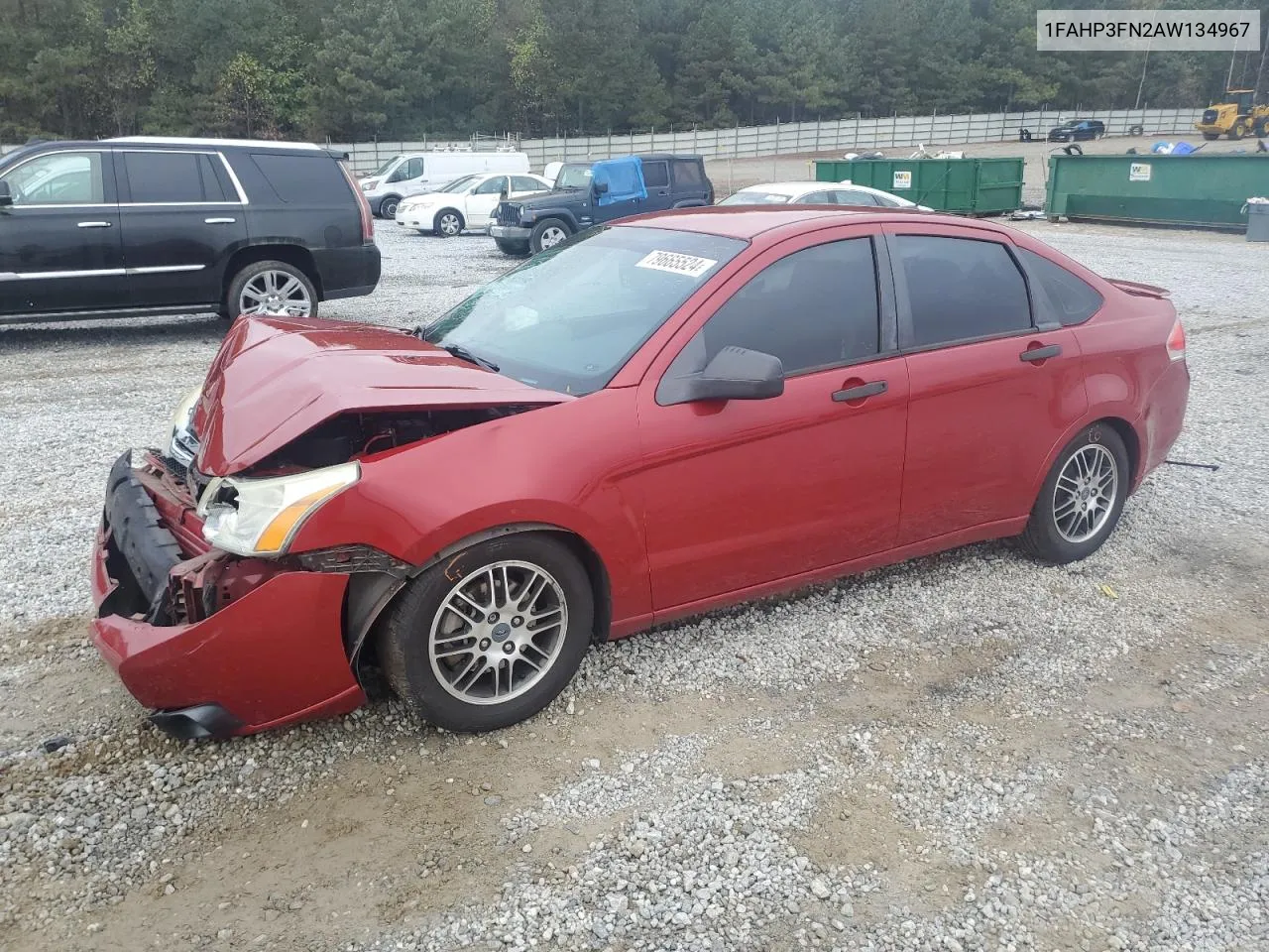 2010 Ford Focus Se VIN: 1FAHP3FN2AW134967 Lot: 79665524