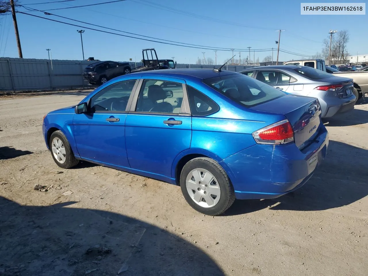 2011 Ford Focus S VIN: 1FAHP3EN3BW162618 Lot: 41503564