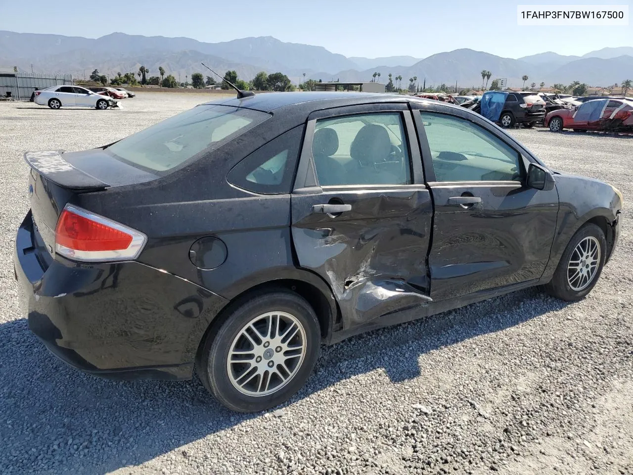 2011 Ford Focus Se VIN: 1FAHP3FN7BW167500 Lot: 59308284