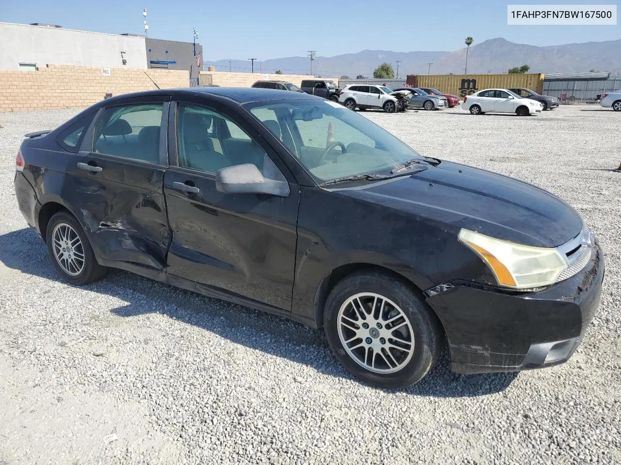 2011 Ford Focus Se VIN: 1FAHP3FN7BW167500 Lot: 59308284