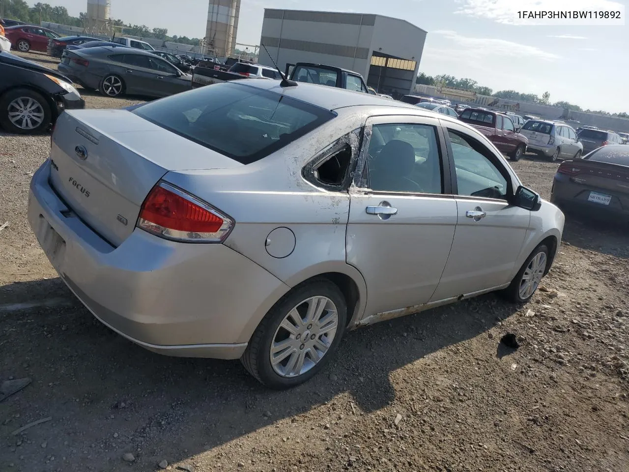 2011 Ford Focus Sel VIN: 1FAHP3HN1BW119892 Lot: 61250614