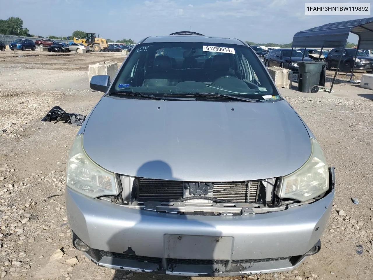 2011 Ford Focus Sel VIN: 1FAHP3HN1BW119892 Lot: 61250614