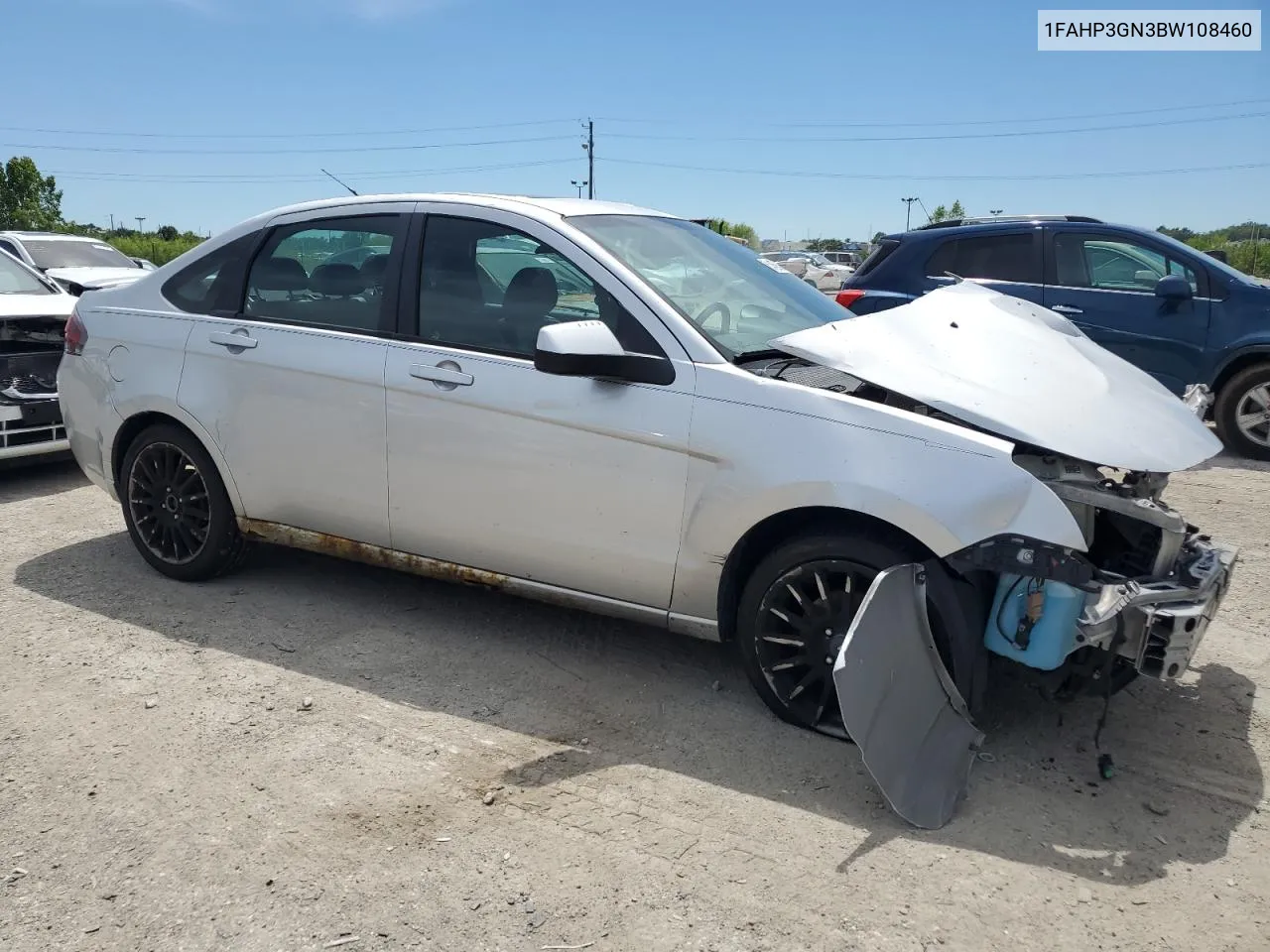 1FAHP3GN3BW108460 2011 Ford Focus Ses