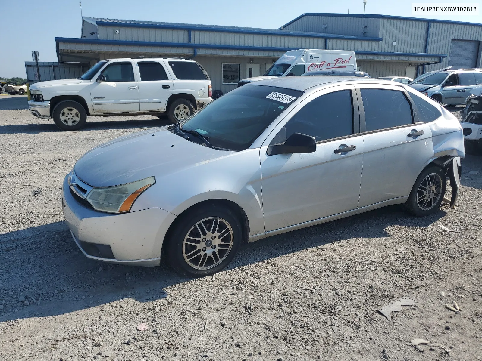 2011 Ford Focus Se VIN: 1FAHP3FNXBW102818 Lot: 62646174