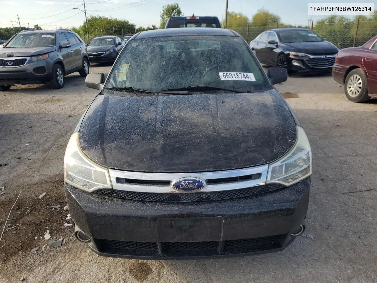 2011 Ford Focus Se VIN: 1FAHP3FN3BW126314 Lot: 66918744