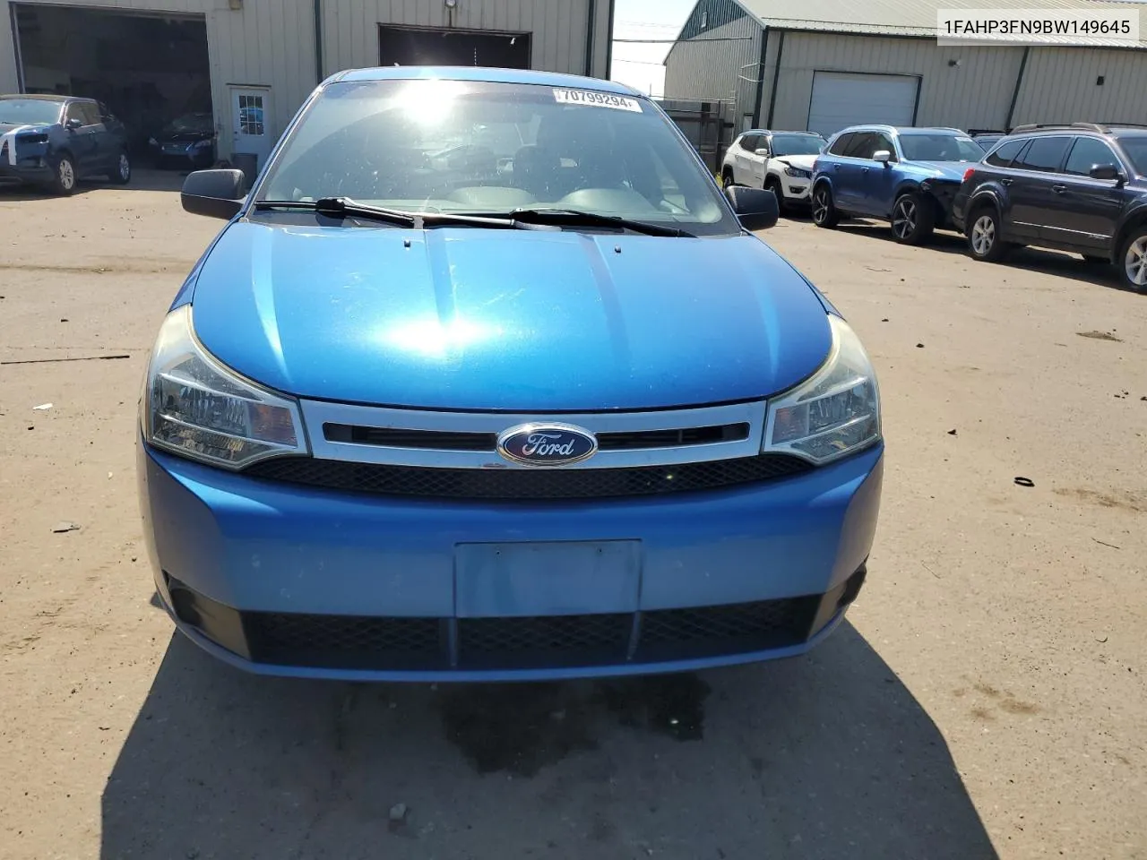 1FAHP3FN9BW149645 2011 Ford Focus Se