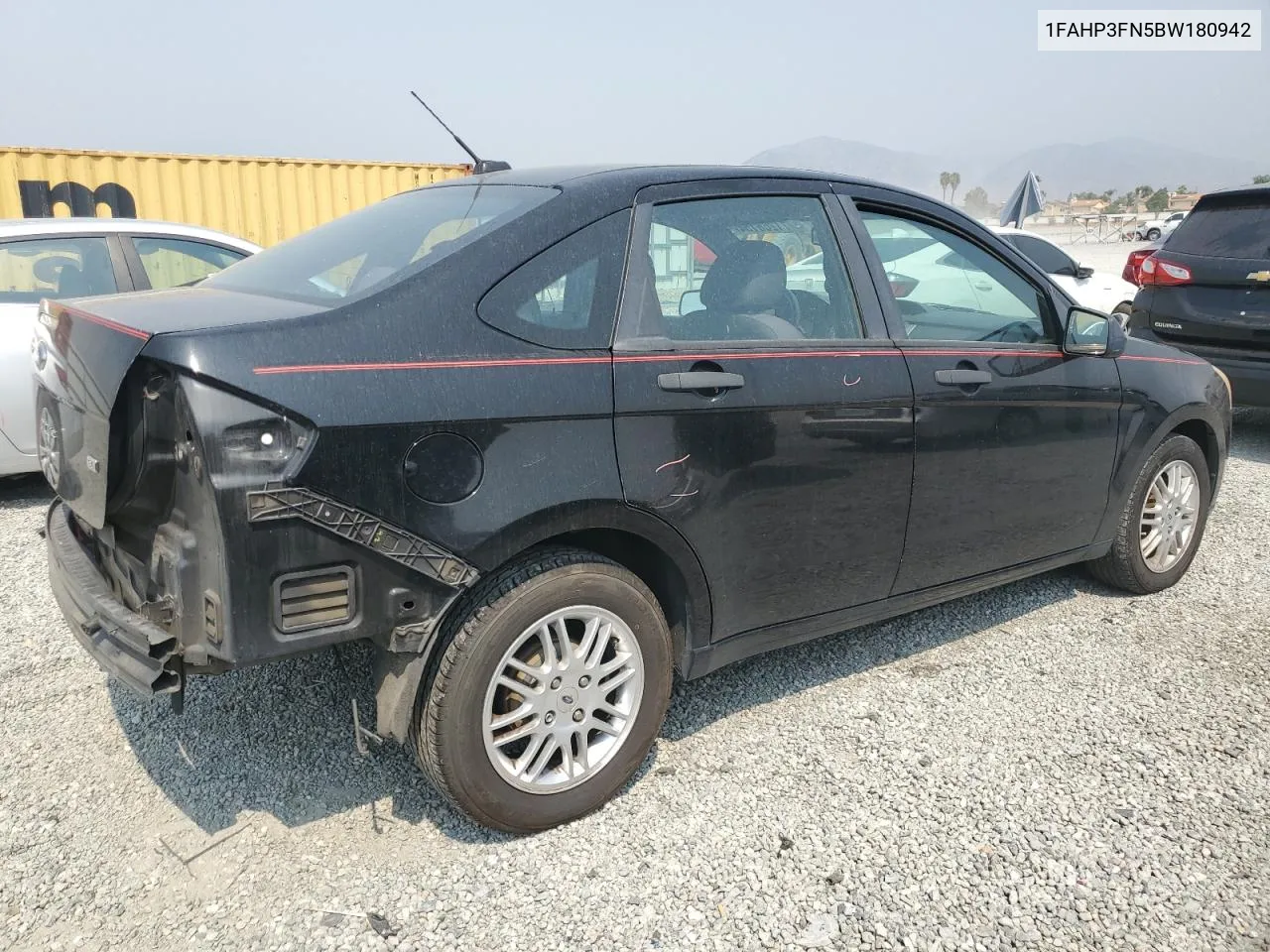 2011 Ford Focus Se VIN: 1FAHP3FN5BW180942 Lot: 71266154