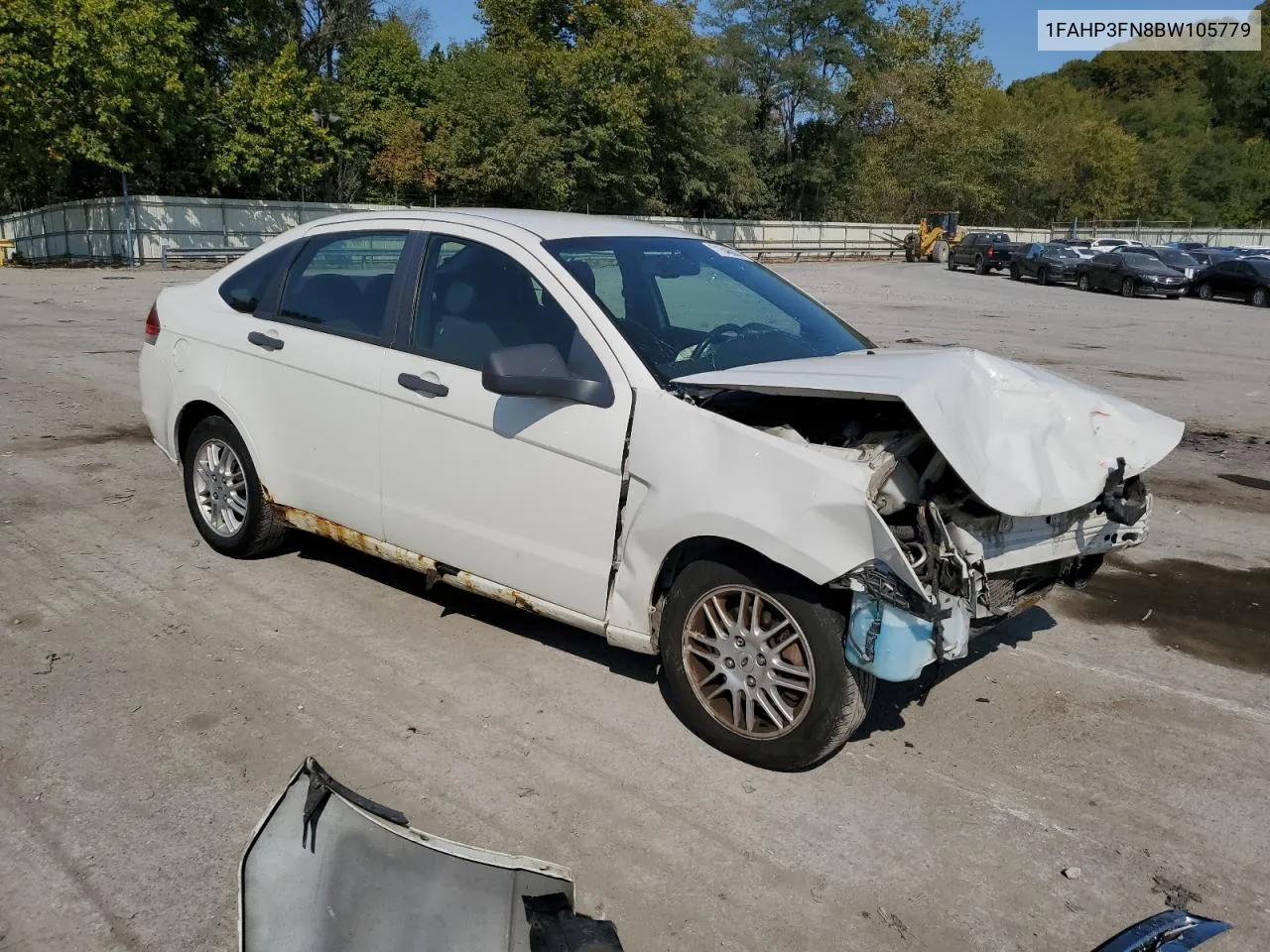 2011 Ford Focus Se VIN: 1FAHP3FN8BW105779 Lot: 71546044