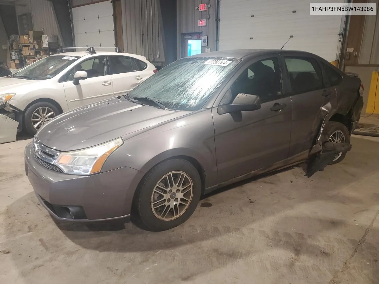 2011 Ford Focus Se VIN: 1FAHP3FN5BW143986 Lot: 72356164