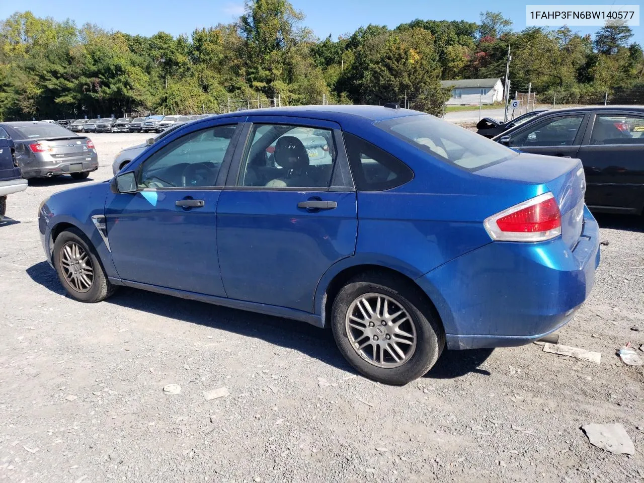 2011 Ford Focus Se VIN: 1FAHP3FN6BW140577 Lot: 74995404