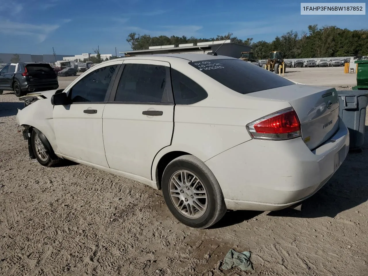 2011 Ford Focus Se VIN: 1FAHP3FN6BW187852 Lot: 76123764