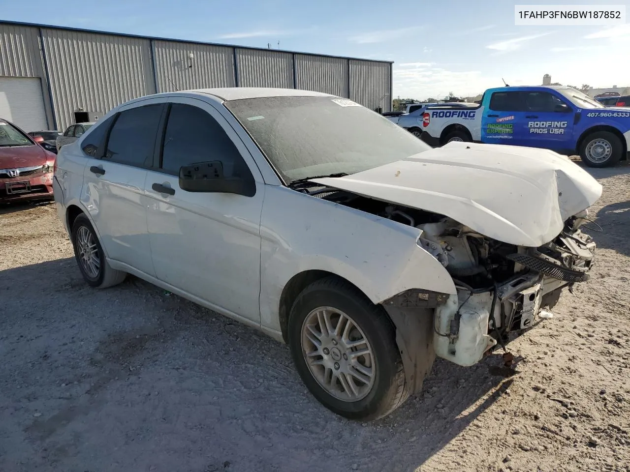 2011 Ford Focus Se VIN: 1FAHP3FN6BW187852 Lot: 76123764