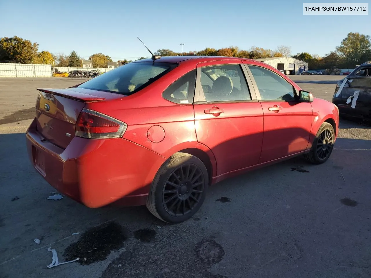 2011 Ford Focus Ses VIN: 1FAHP3GN7BW157712 Lot: 76275094