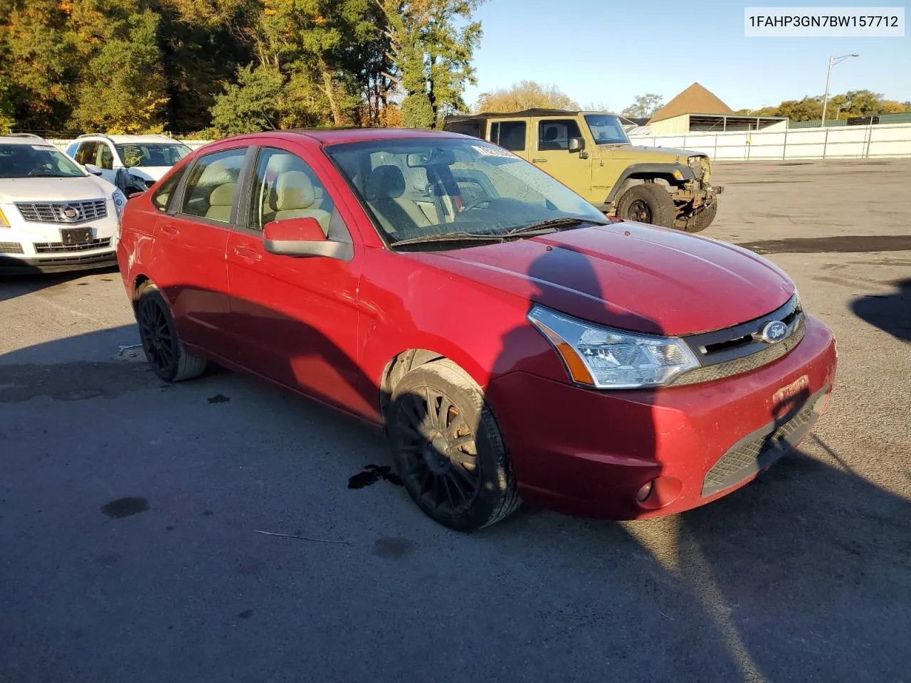 2011 Ford Focus Ses VIN: 1FAHP3GN7BW157712 Lot: 76275094