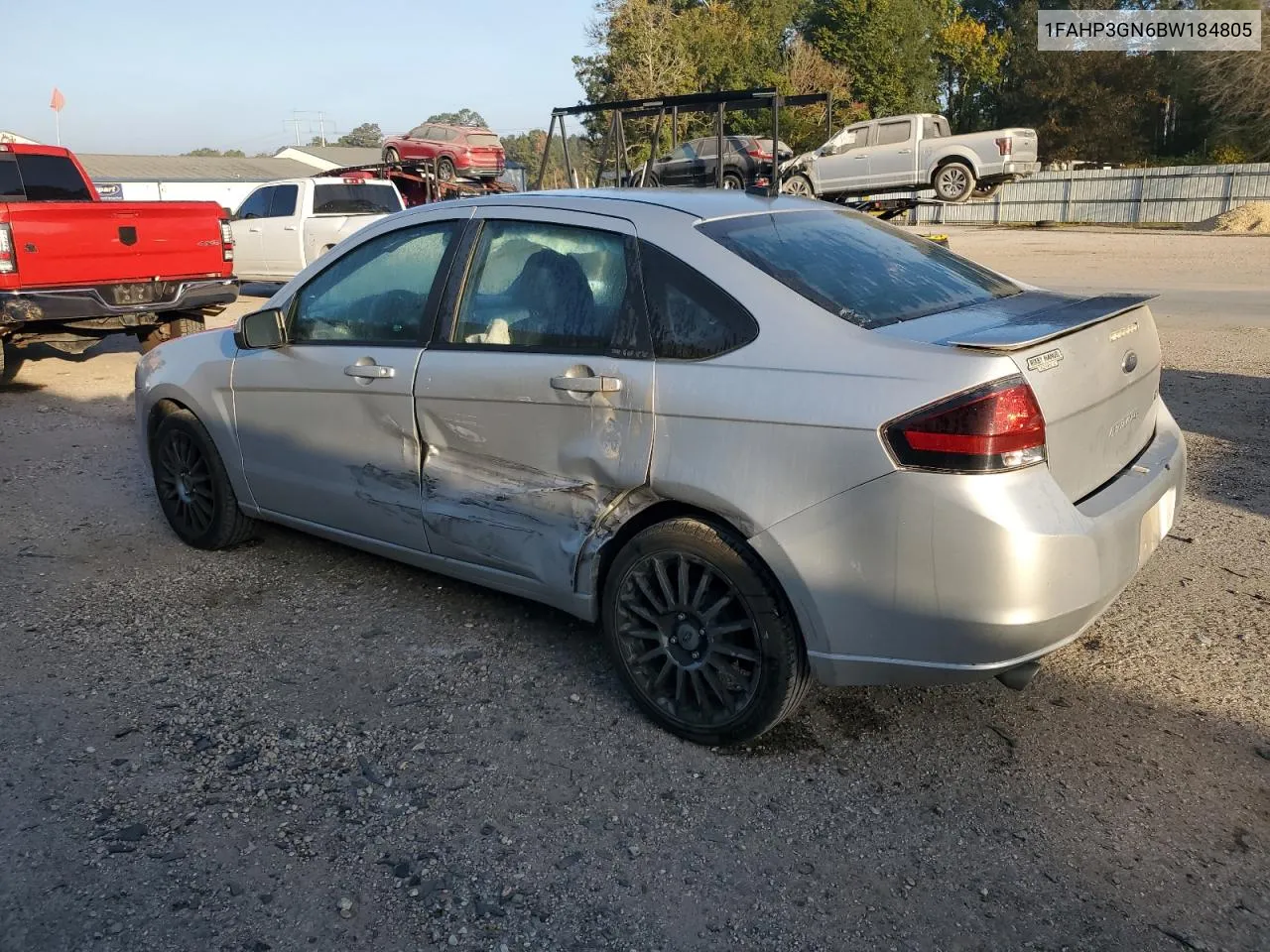 2011 Ford Focus Ses VIN: 1FAHP3GN6BW184805 Lot: 77149154