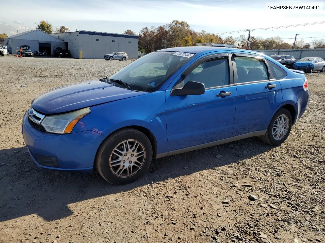 2011 Ford Focus Se VIN: 1FAHP3FN7BW140491 Lot: 77522104