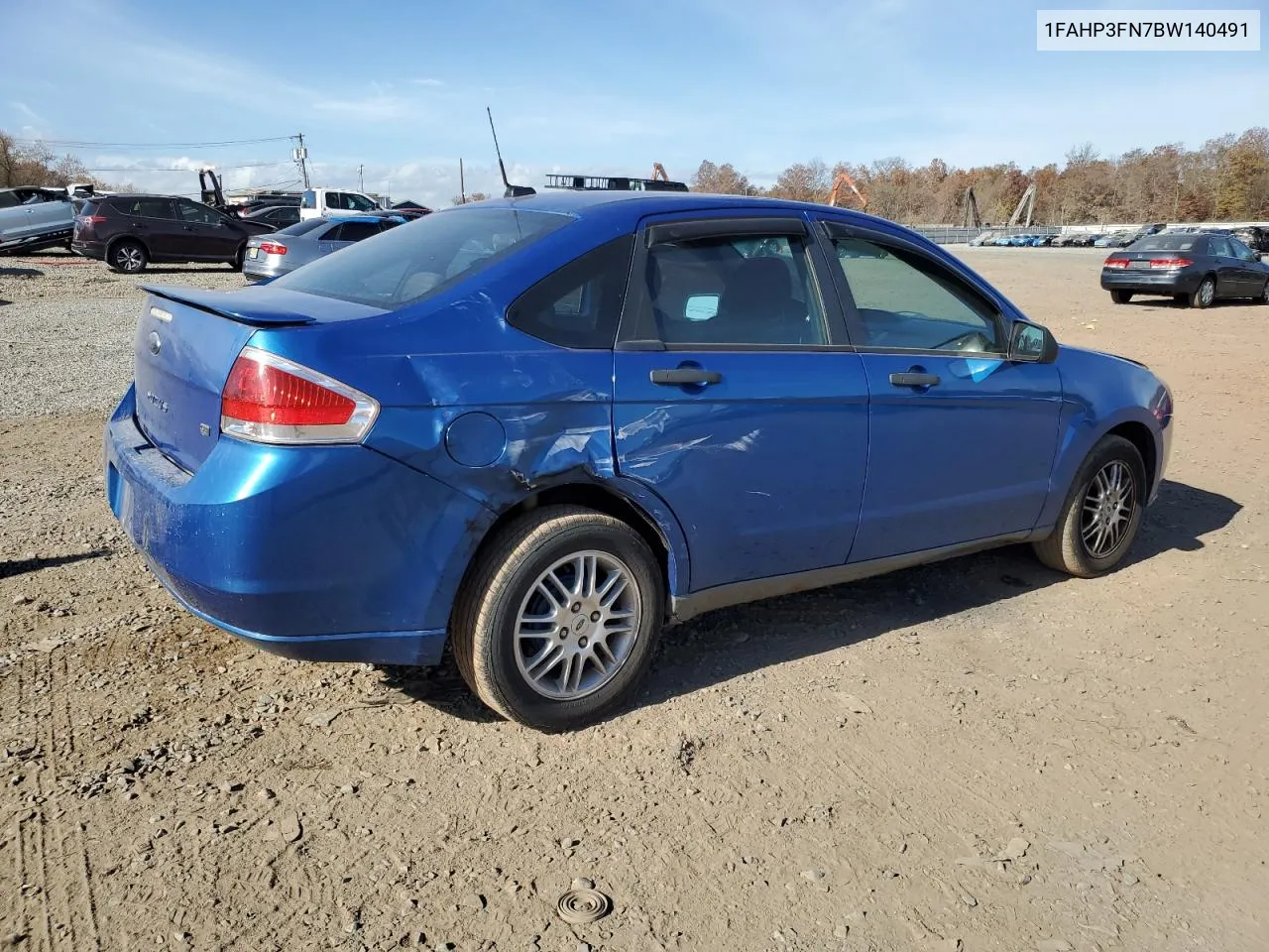 2011 Ford Focus Se VIN: 1FAHP3FN7BW140491 Lot: 77522104