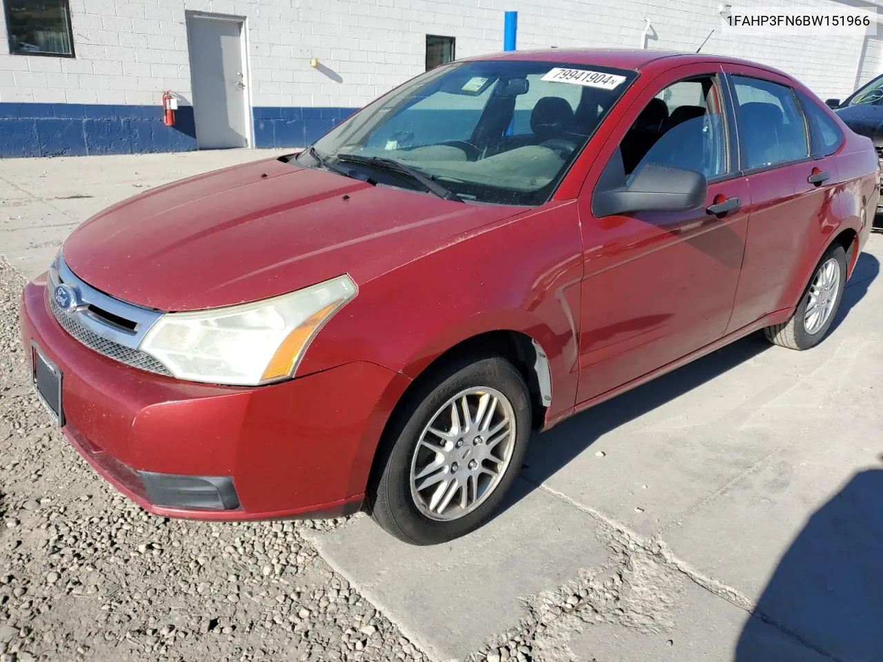 2011 Ford Focus Se VIN: 1FAHP3FN6BW151966 Lot: 79941904