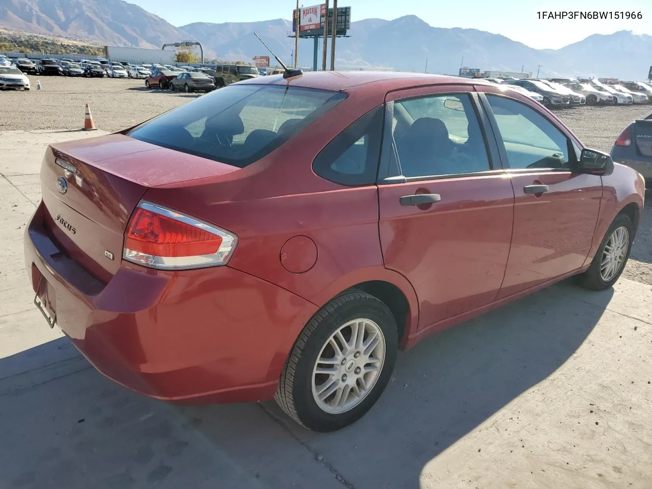 2011 Ford Focus Se VIN: 1FAHP3FN6BW151966 Lot: 79941904