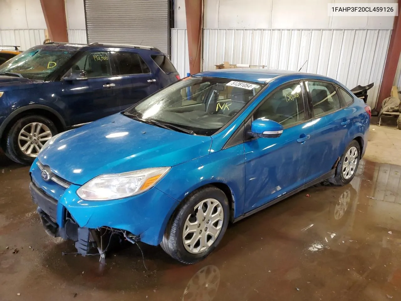 2012 Ford Focus Se VIN: 1FAHP3F20CL459126 Lot: 51281054