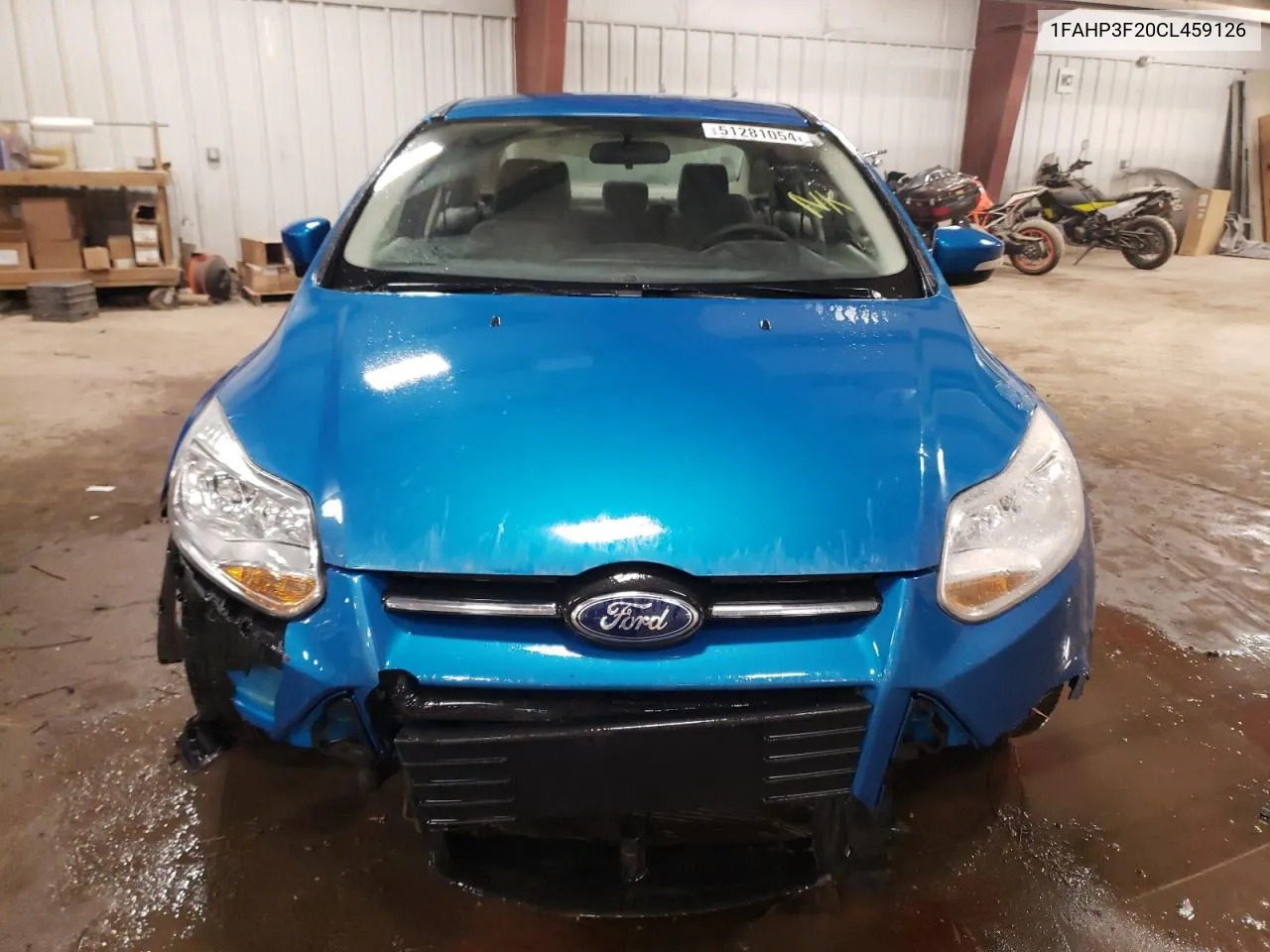 2012 Ford Focus Se VIN: 1FAHP3F20CL459126 Lot: 51281054