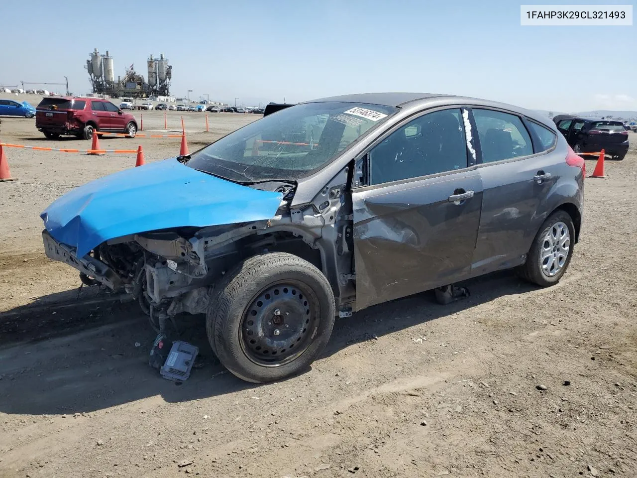 2012 Ford Focus Se VIN: 1FAHP3K29CL321493 Lot: 53146374