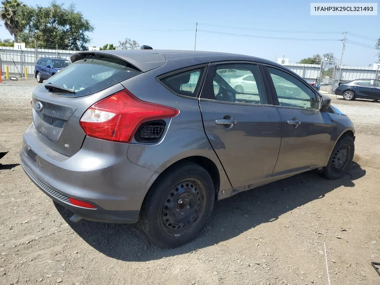 2012 Ford Focus Se VIN: 1FAHP3K29CL321493 Lot: 53146374