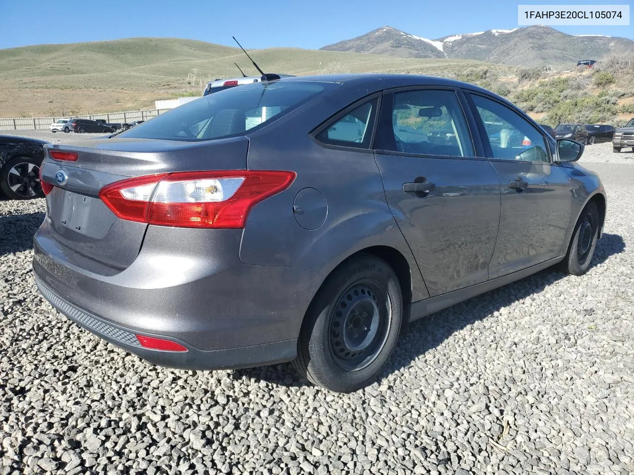 2012 Ford Focus S VIN: 1FAHP3E20CL105074 Lot: 54311584