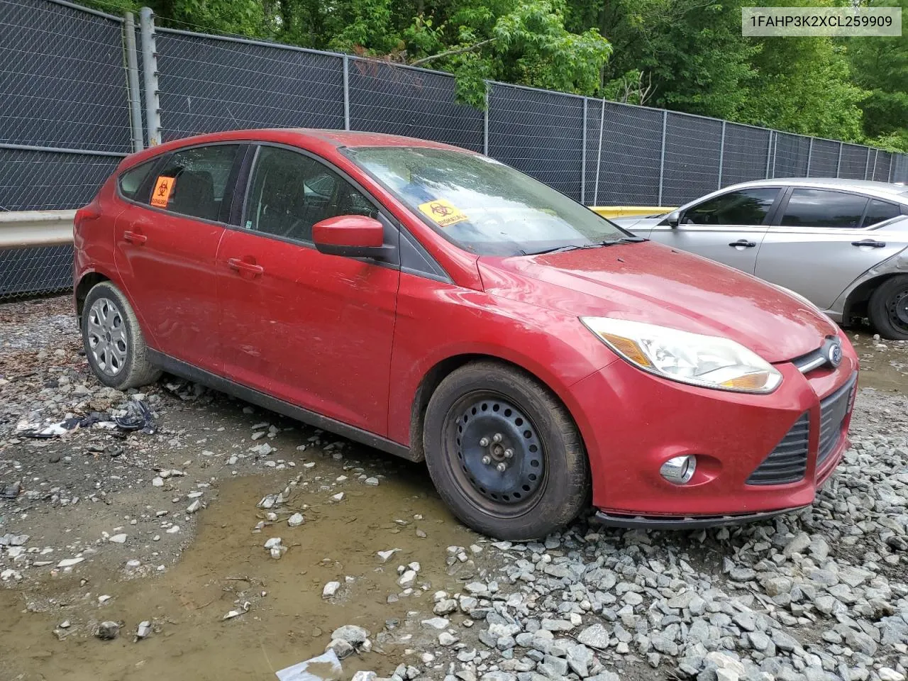 2012 Ford Focus Se VIN: 1FAHP3K2XCL259909 Lot: 54983794