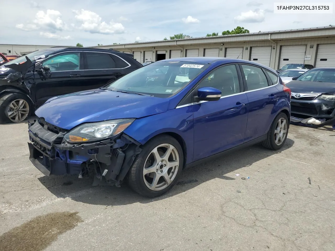 2012 Ford Focus Titanium VIN: 1FAHP3N27CL315753 Lot: 57042574