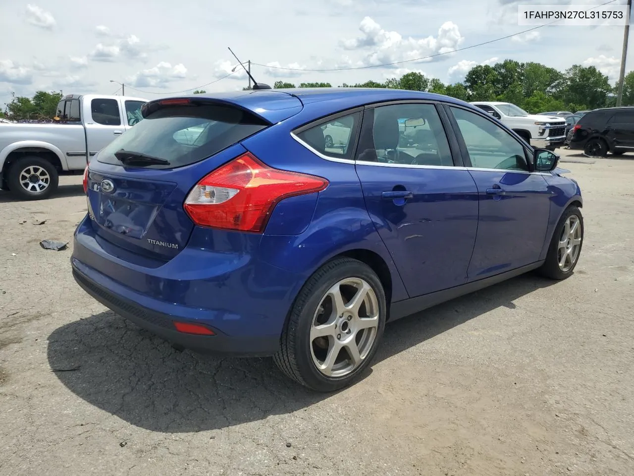 2012 Ford Focus Titanium VIN: 1FAHP3N27CL315753 Lot: 57042574