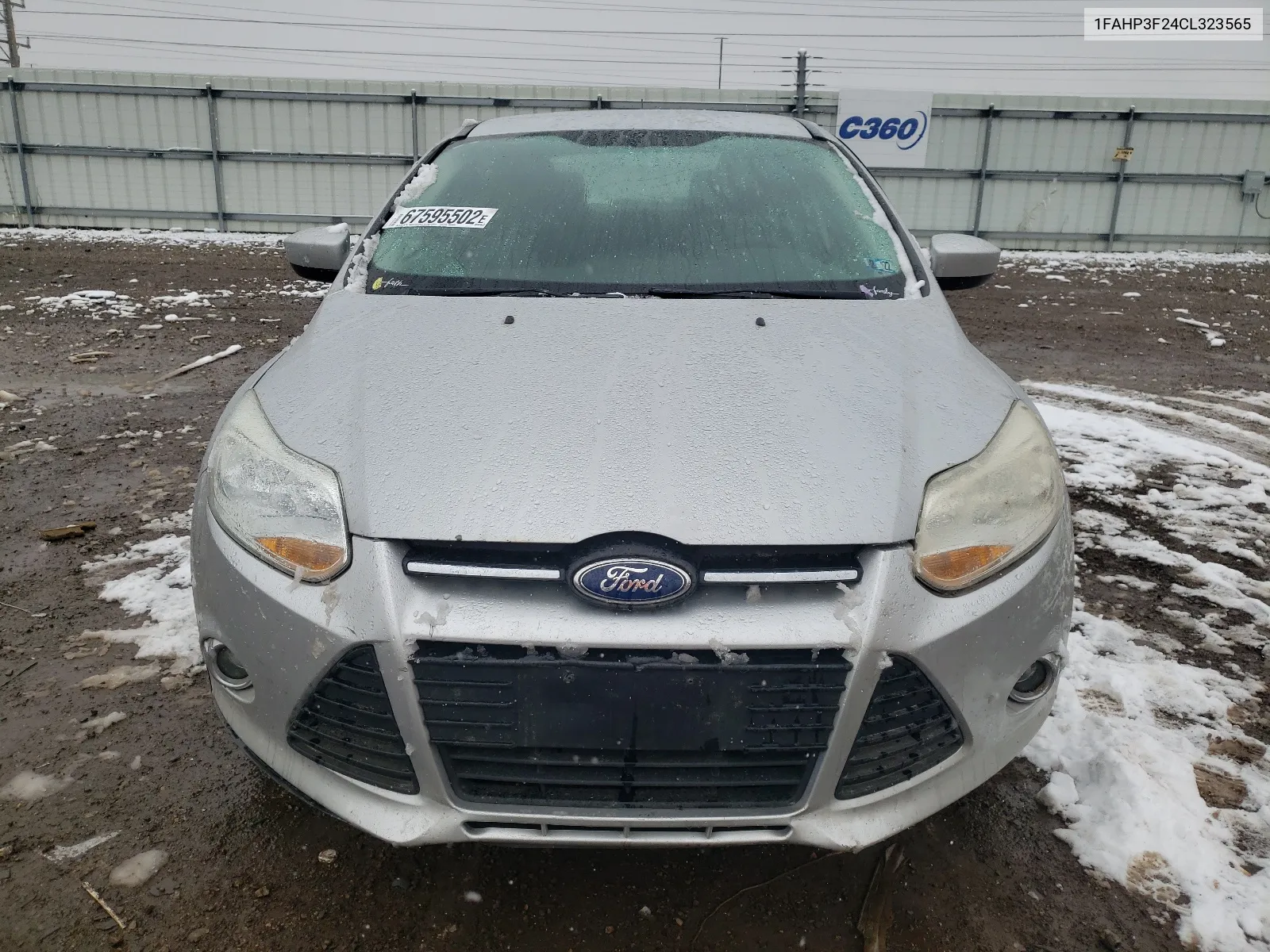 2012 Ford Focus Se VIN: 1FAHP3F24CL323565 Lot: 57546914