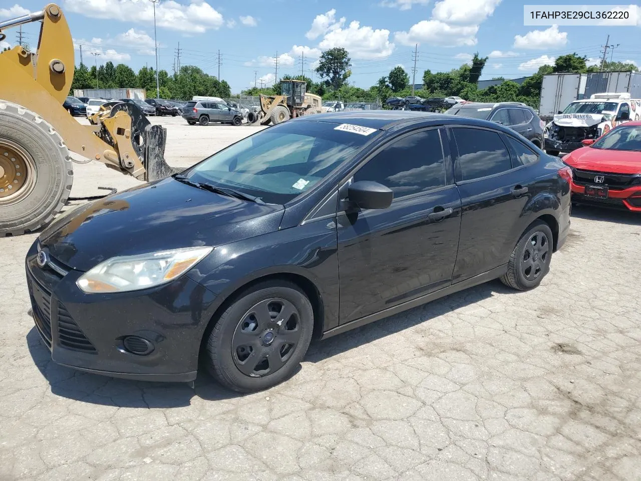 2012 Ford Focus S VIN: 1FAHP3E29CL362220 Lot: 58254504