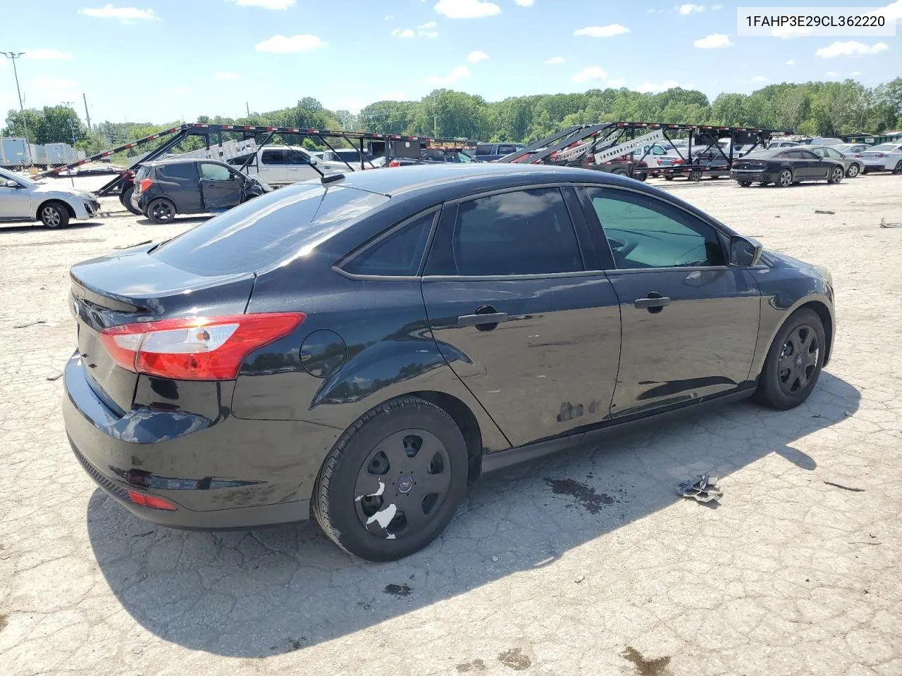 2012 Ford Focus S VIN: 1FAHP3E29CL362220 Lot: 58254504