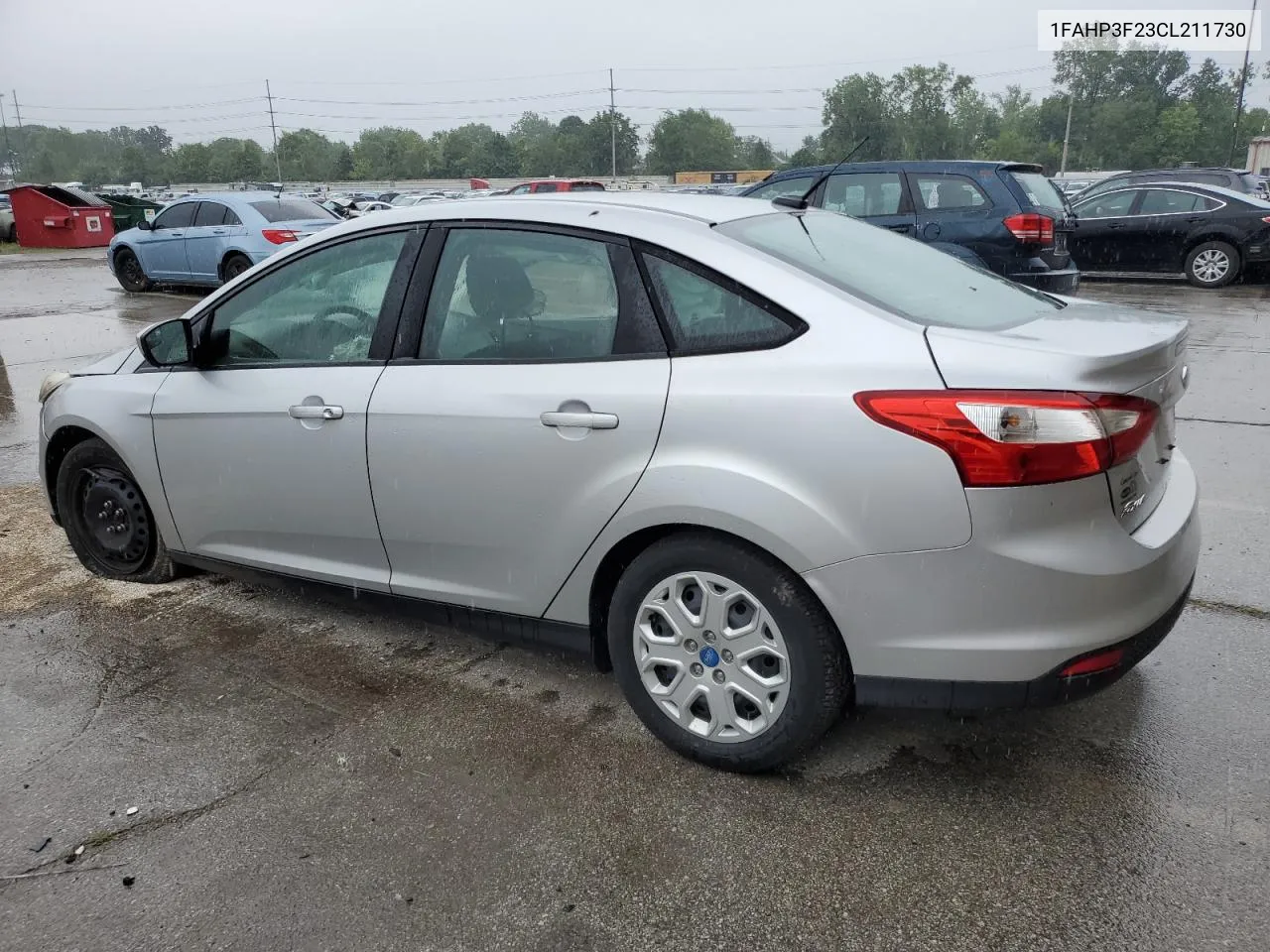 2012 Ford Focus Se VIN: 1FAHP3F23CL211730 Lot: 60888494