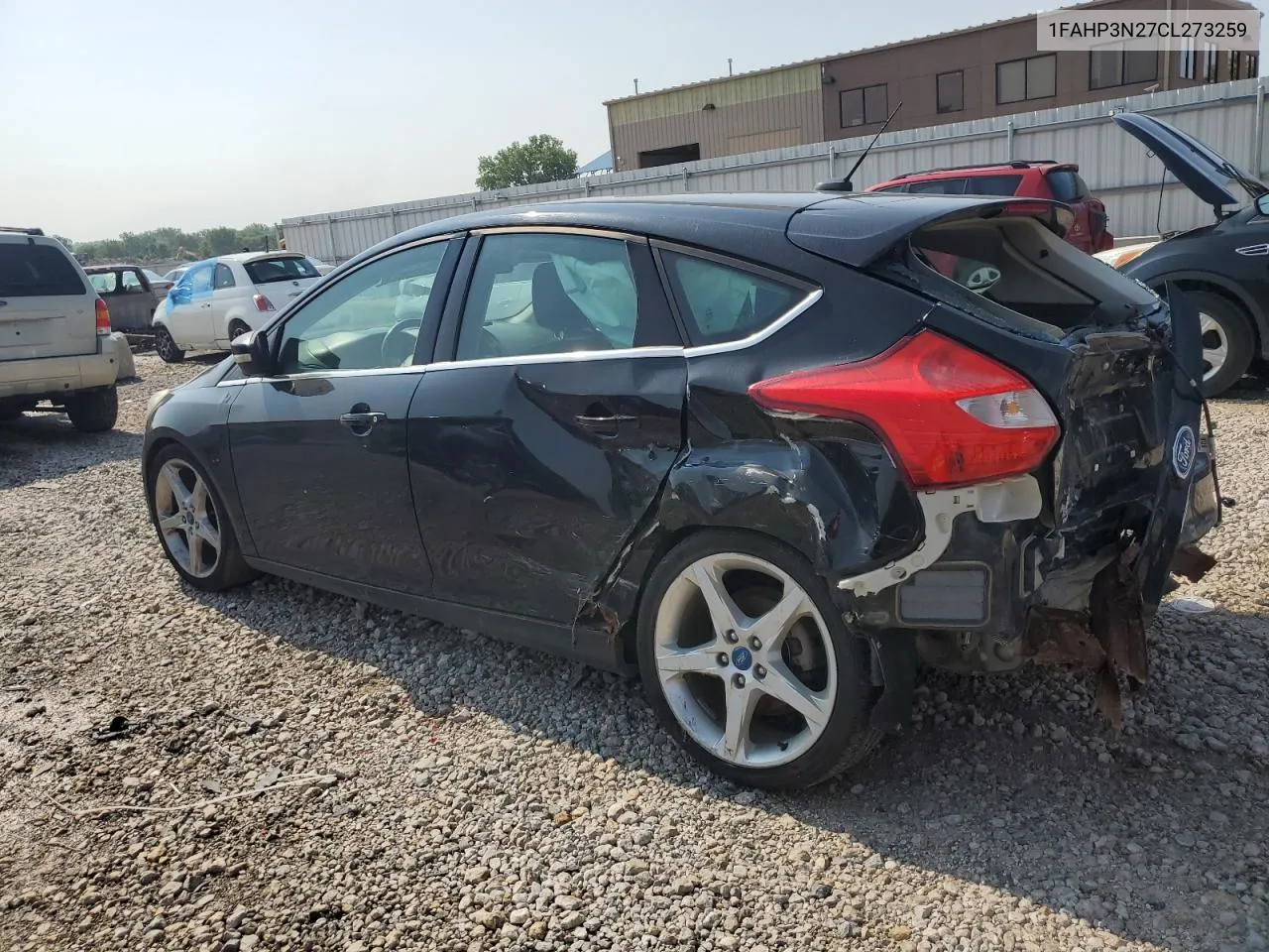 2012 Ford Focus Titanium VIN: 1FAHP3N27CL273259 Lot: 61261604