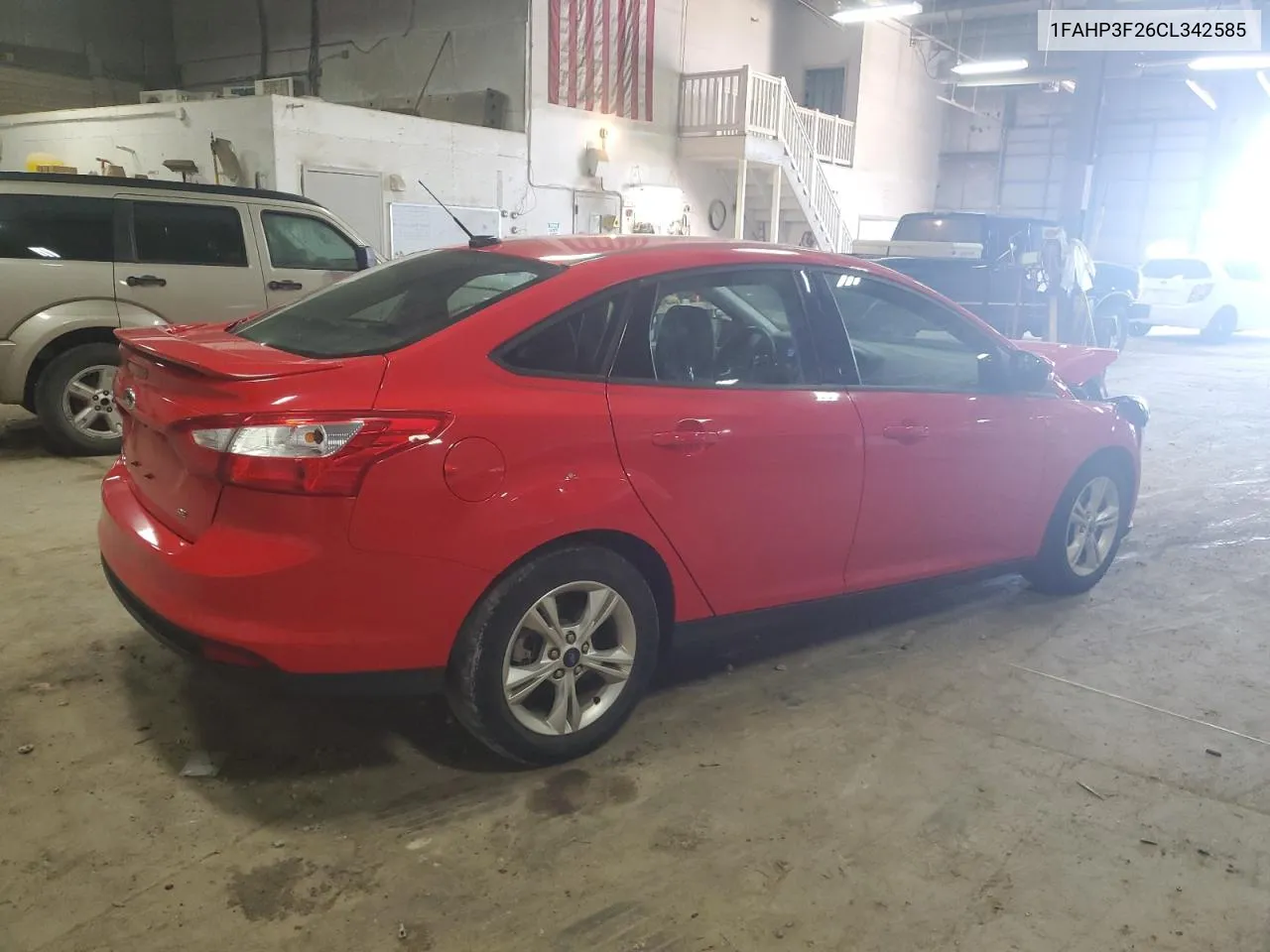 2012 Ford Focus Se VIN: 1FAHP3F26CL342585 Lot: 62357464