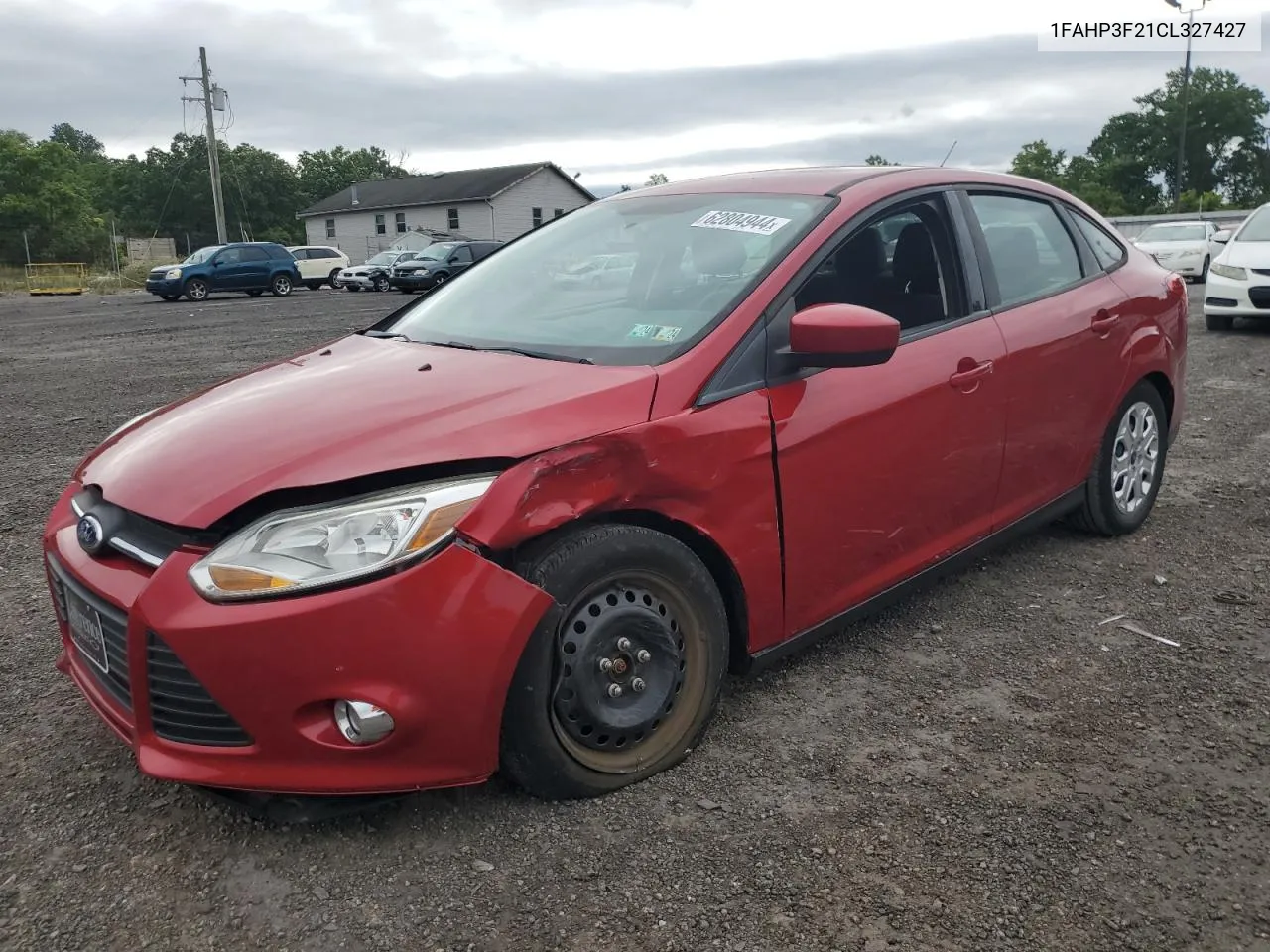 2012 Ford Focus Se VIN: 1FAHP3F21CL327427 Lot: 62804944