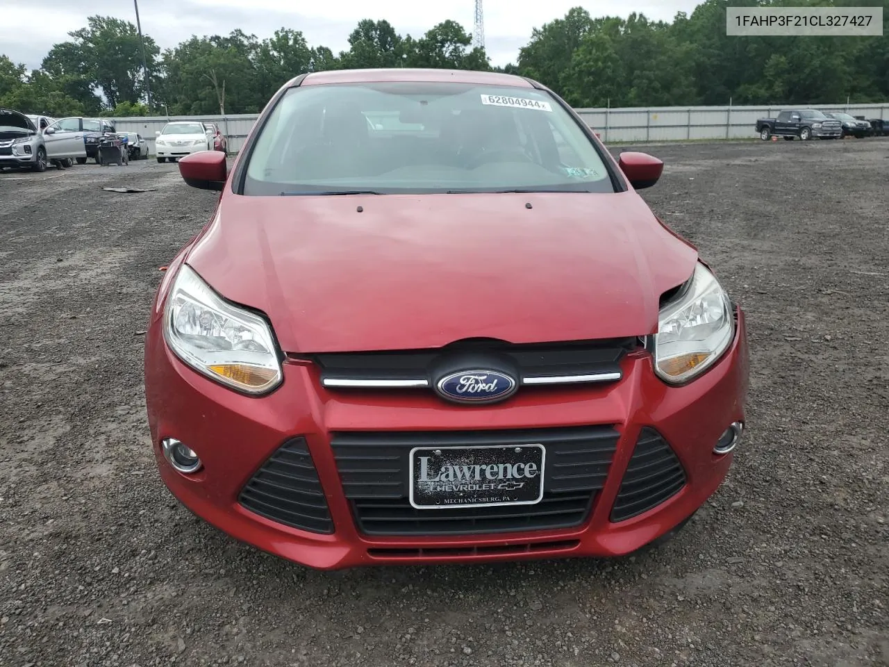 2012 Ford Focus Se VIN: 1FAHP3F21CL327427 Lot: 62804944