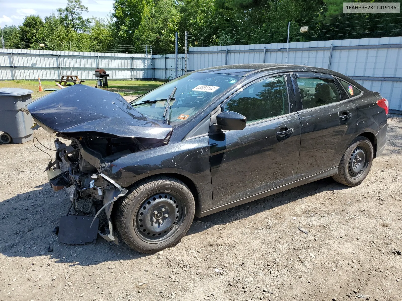 2012 Ford Focus Se VIN: 1FAHP3F2XCL419135 Lot: 63651154