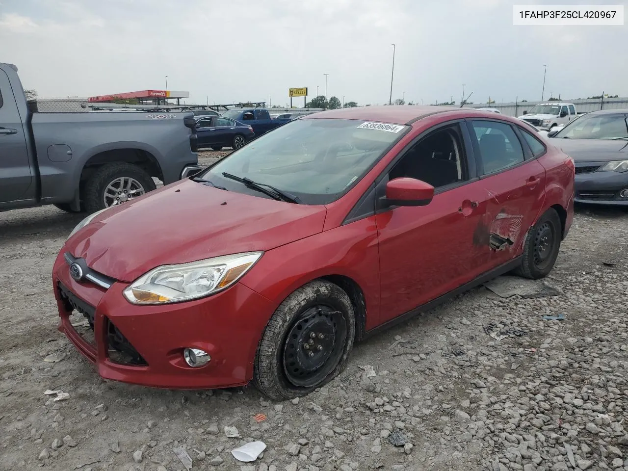 2012 Ford Focus Se VIN: 1FAHP3F25CL420967 Lot: 63936864