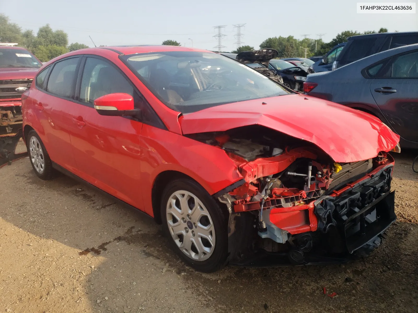 2012 Ford Focus Se VIN: 1FAHP3K22CL463636 Lot: 64102174