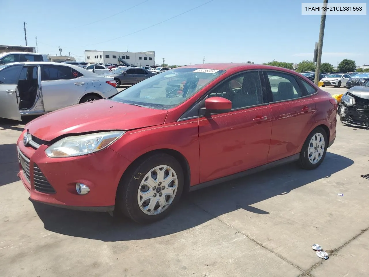 2012 Ford Focus Se VIN: 1FAHP3F21CL381553 Lot: 65256304