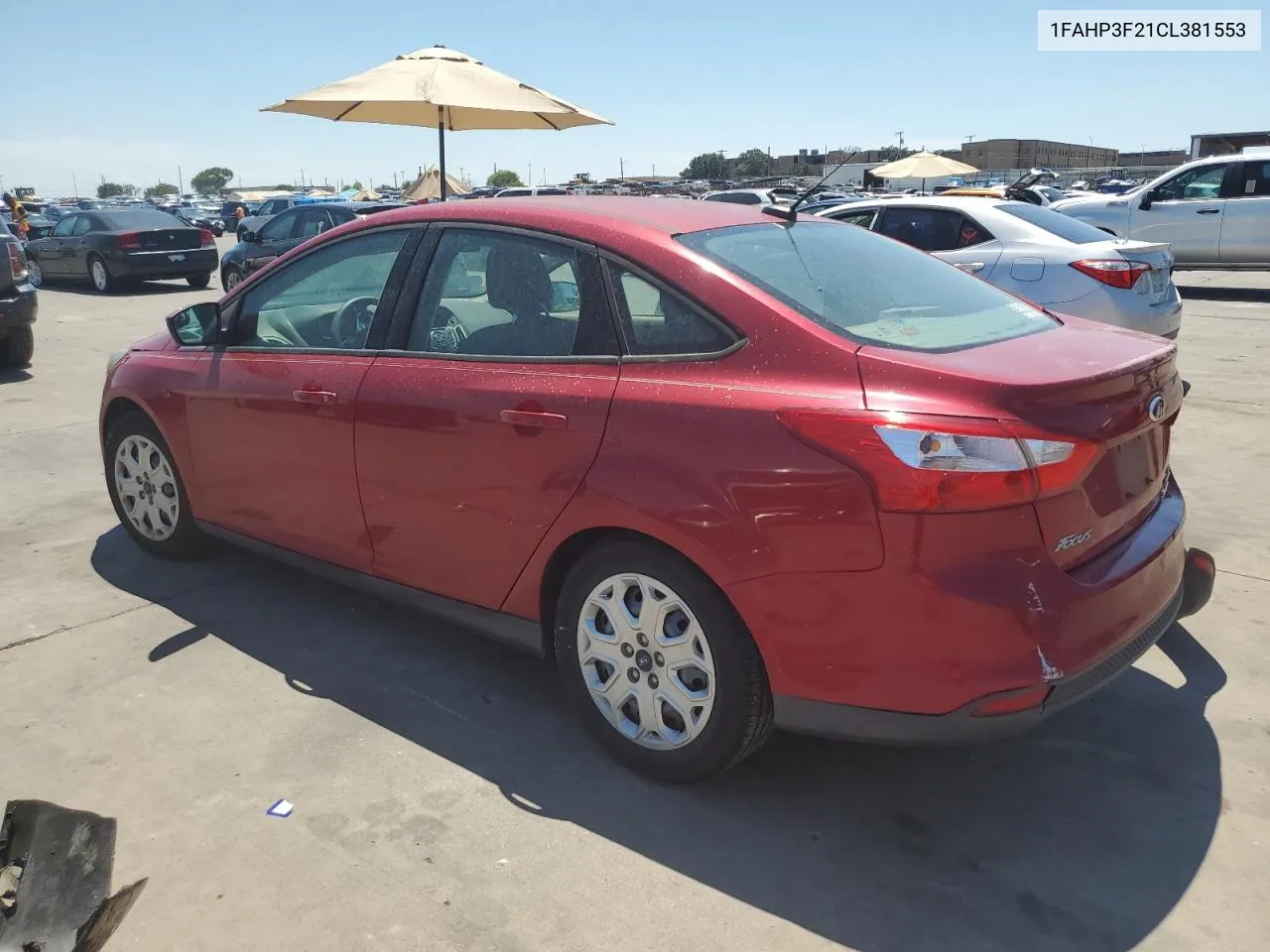 2012 Ford Focus Se VIN: 1FAHP3F21CL381553 Lot: 65256304